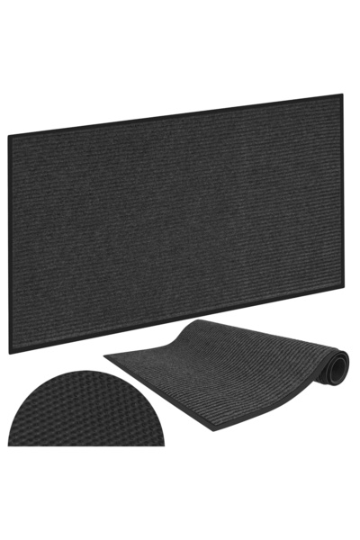 OEM Πατάκι εισόδου αντιολισθητικό μπεζ 80×120εκ. πάχους 7mm μαύρο 00027902 Tr...