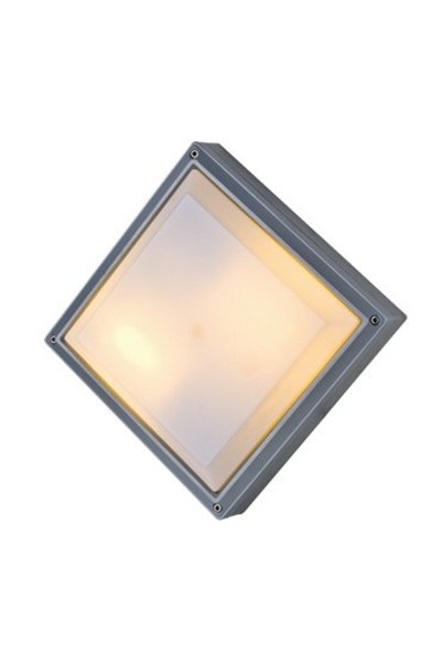 Aca Light CUBE - ΕΞΩΤΕΡΙΚΟ ΦΩΤΙΣΤΙΚΟ ΤΟΙΧΟΥ ΑΛΟΥΜΙΝΙΟ ΓΚΡΙ ΣΥΜΒΑΤΙΚΟ 2xE27 IP...