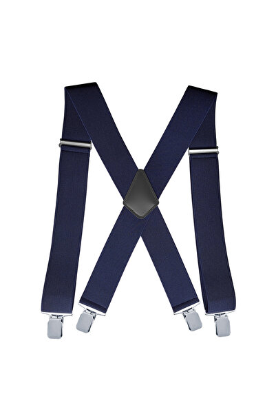 Choice Navy Blue Heavy Duty Big Size Suspenders for Men Work Outdoor 2 Inch W...