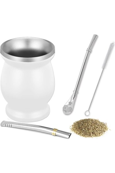 Generic Yerba Mate Tea Cup Set, 230ml Yerba Mate Gourd Cup with 1 Mate Tea St...