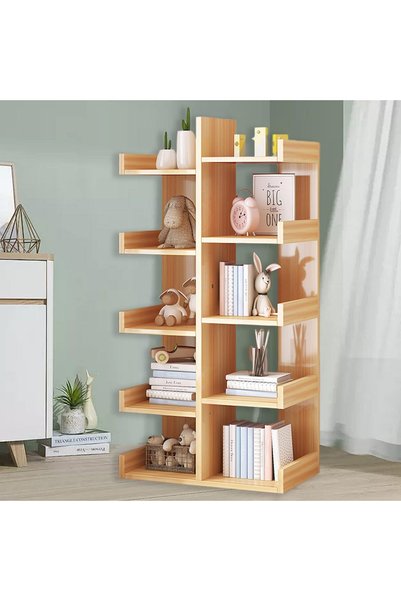 Generic 10-Tier Floor Standing Tree Bookshelf, Home Corner Bookcase with draw...