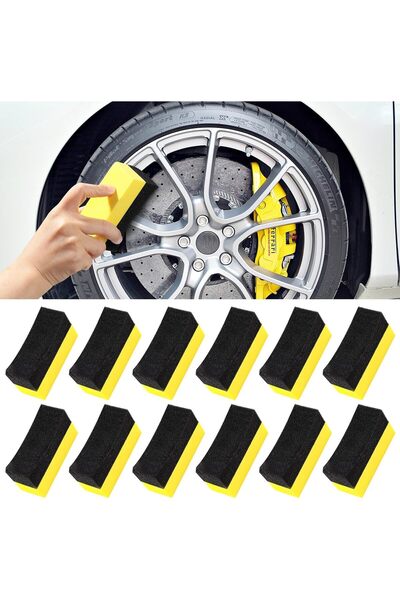 Generic 12 Pieces Tire Shine Applicator Pads – Durable Multi-Purpose Car Wax ...