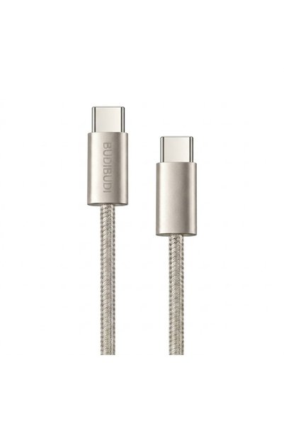 OEM Καλώδιο φόρτισης και μεταφοράς δεδομένων USB-C σε USB-C 100W 1.2m BUDIBUD...
