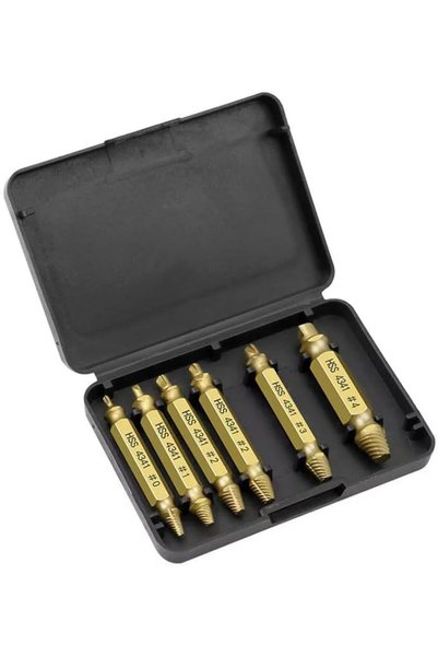 Generic Screw Extractor Damaged Screw Remover, 6 Pcs Stripped Screw Extractor...