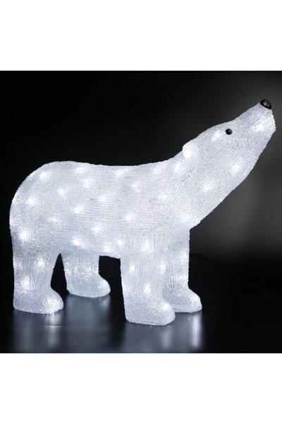 Aca Light ΧΡΙΣΤΟΥΓΕΝΝΙΑΤΙΚΗ ΠΟΛΙΑΡΙΚΗ ΑΡΚΟΥΔΑ 3D 120 LED ΛΕΥΚΟ ΑΚΡΥΛΙΚΟ ΜΕ ΚΑ...