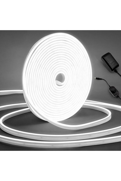 Generic شريط إضاءة LED نيون مرن 12 فولت، مقاوم للماء بمعيار IP65 من الجانب، ل...