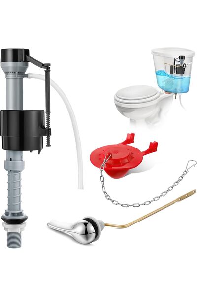 Generic Universal Toilet Tank Replacement Kit - Low Flow Fill Valve, 2 Inch R...