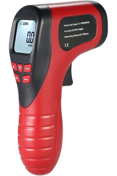 Generic Handheld Digital LCD Photo Tachometer Laser Non-Contact Tach Range 2....