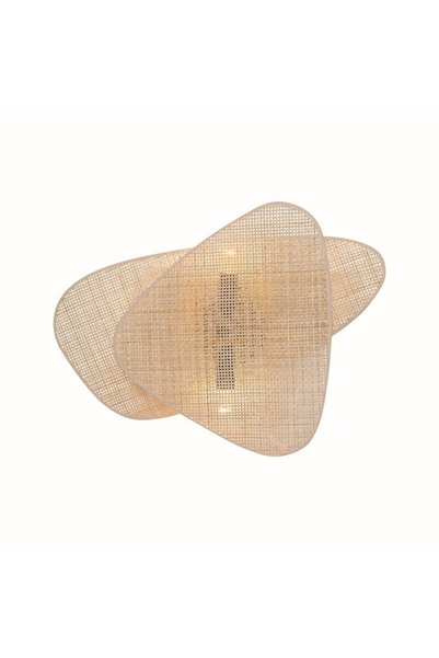 Aca Light ΦΩΤΙΣΤΙΚΟ ΤΟΙΧΟΥ 2XE14 SKYROS WICKER RATTAN 50X35X13CM / TF20852WN