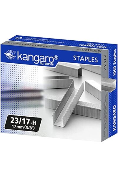 Kangaro 23/17 دبابيس 1000 قطعة، فضية