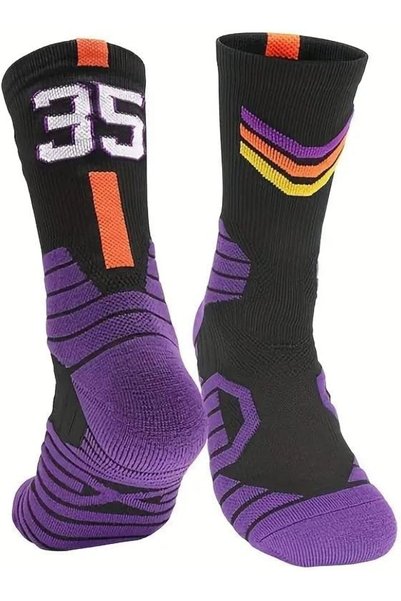 Generic Basketball Socks for Men Running Training Boys Compression Cotton Soc...