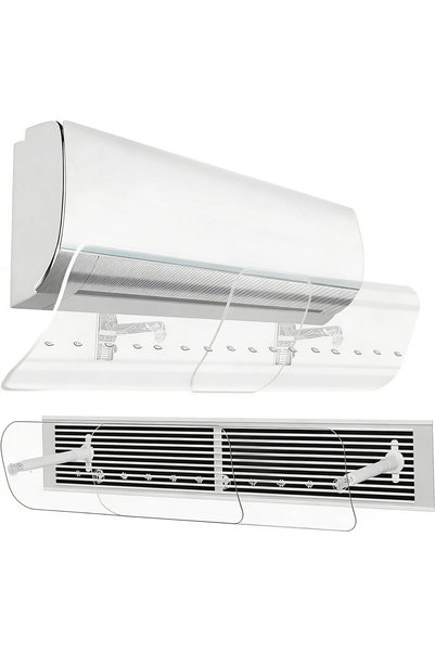 Generic Adjustable AC Air Deflector 56-102cm, Universal Split AC Vent Deflect...