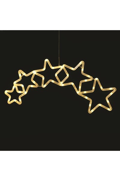 Aca Light ΠΛΑΣΤΙΚΑ ΦΩΤΑ ΑΣΤΕΡΙΑ 47 LED ΣΕ ΣΕΙΡΑ ΘΕΡΜΟ ΛΕΥΚΟ ΜΠΑΤΑΡΙΕΣ 3xAA US...
