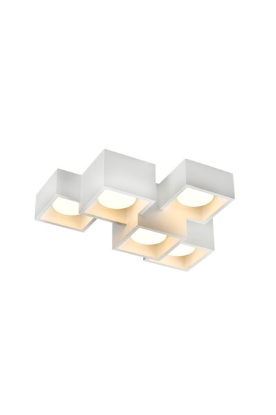 Aca Light ΓΥΨΟΥΜ 5 ΤΕΤΡΑΓΩΝΟ ΦΩΤΙΣΤΙΚΟ ΟΡΟΦΗΣ 370*270*150 GENI 5*GX53 / G96025
