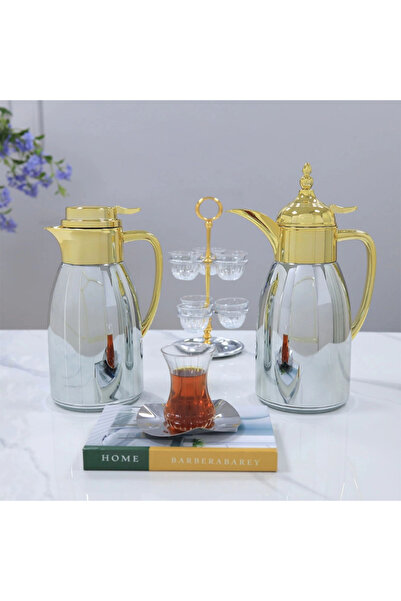 Generic Luxury Tramisu Set - Stainless Steel - Silver & Gold - 1 + 1 Liter