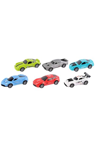 OEM Σετ 4 μεταλλικά αυτοκινητάκια Pull Back 1:64 - 6 διαθέσιμα σχέδια
