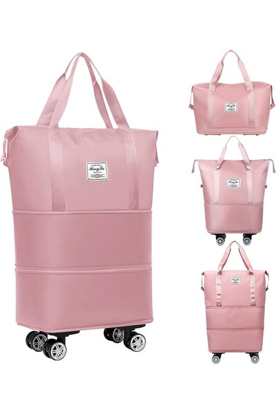 Generic Expandable Travel Bag, Foldable Rolling Duffle Bags with Wheels, Trav...