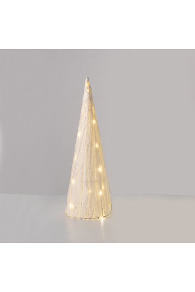 Aca Light ΔΙΑΚΟΣΜΗΤΙΚΟ ΧΑΡΤΙΝΟ ΔΕΝΤΡΟ ΣΕ ΣΧΗΜΑ ΚΩΝΟΥ ΛΕΥΚΟ 20 ΜΙΝΙ LED ΘΕΡΜΟ ...