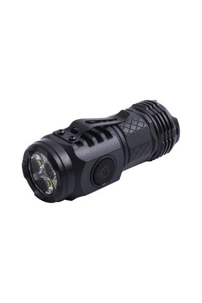 OEM Επαναφορτιζόμενος φακός LED 2000lm 5 λειτουργιών με USB Type-C Mini 82mm ...