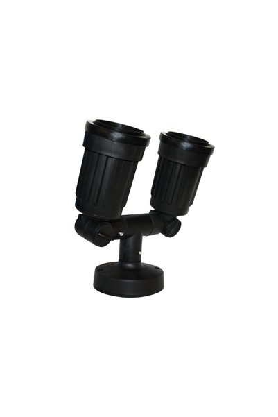 Aca Light PAR38 - Προβολέας Τοίχου PC Μαύρος Συμβατικός 1xΕ27 IP54 200x100x22...