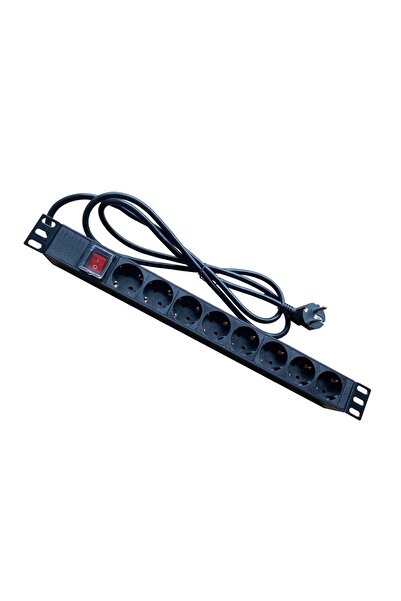 OEM Πολύπριζο 8 θέσεων 1U Power On PDU-8 με διακόπτη