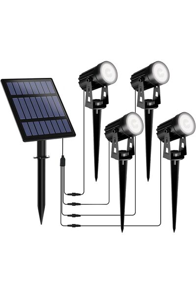 OEM Σετ 4 ηλιακά σποτ LED 3W θερμού λευκού φωτισμού 3000K IP65 με ηλιακό πάνε...