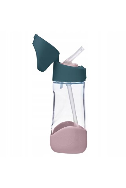 b.box Sticlă Tritan cu pai 450 ml, indigo rose
