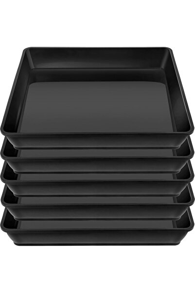 Generic Square Plant Saucer 9 Inch 5 Pack, Heavy Plastic Plant Trays for Pots...