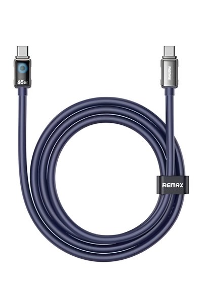 Remax Καλώδιο φόρτισης και μεταφοράς δεδομένων USB Type-C σε USB Type-C 65W 1...