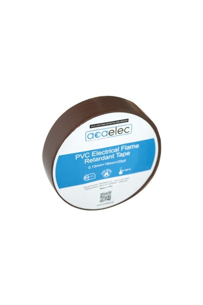 Aca Light Αυτοσβεστική μονωτική ταινία καφέ 0.13mmx19mm 20 ετών