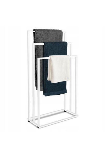 LoftInspired Suport de prosoape de podea pentru baie, stil scandinav, din met...