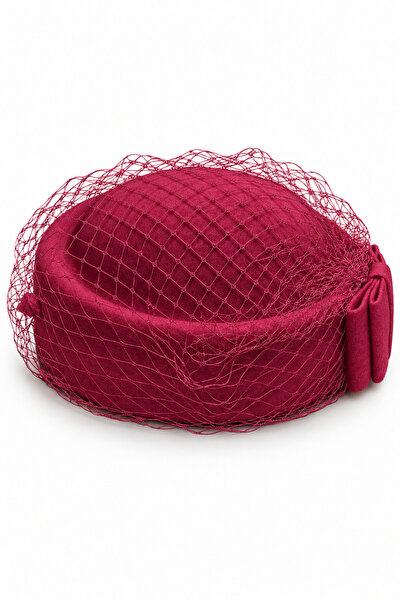 CosmoOutlet Women's Bowknot Mesh Detailed Pillbox Hat – Wedding and Event Hat