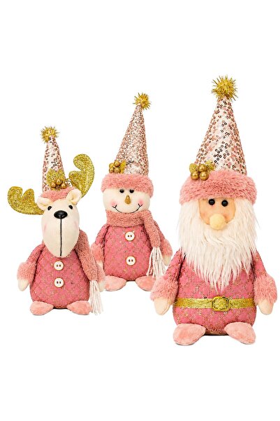 OEM Φιγούρα διακοσμητική Gnome παστέλ ~30-34 εκ. Xmasfest 1134206 - 1 τεμάχιο