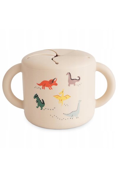 Mushie Cana pentru gustări pentru copii 400 ml Dino
