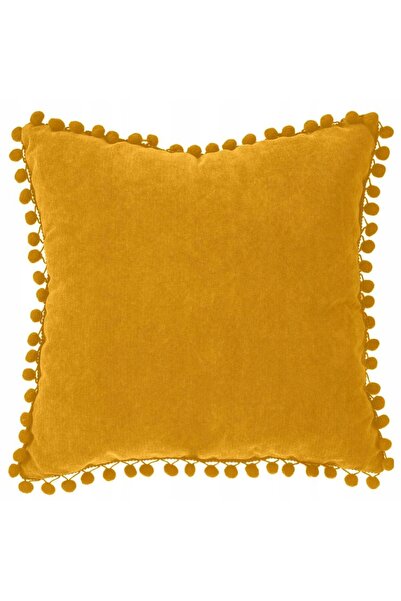 Atmosphera Pernă decorativă galbenă cu pompoane 40x40 cm
