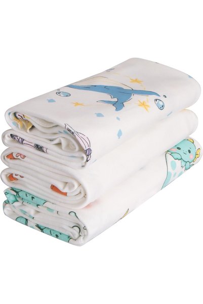 Generic 3 Packs Baby Swaddle Blanket Unisex Newborn，33 x 33 Inch Super Soft C...