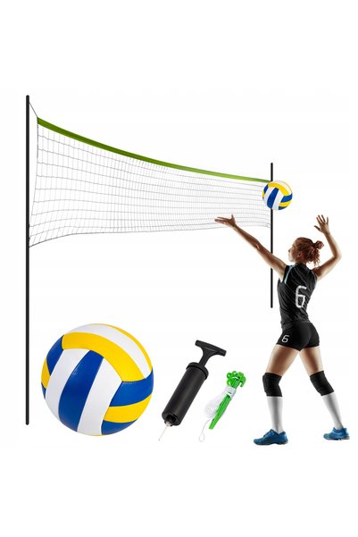 Neo-Sport SET STÂRME VOLEI STÂRME PLASĂ DE VOLEI PLASĂ MINGE BADMINTON 570 cm