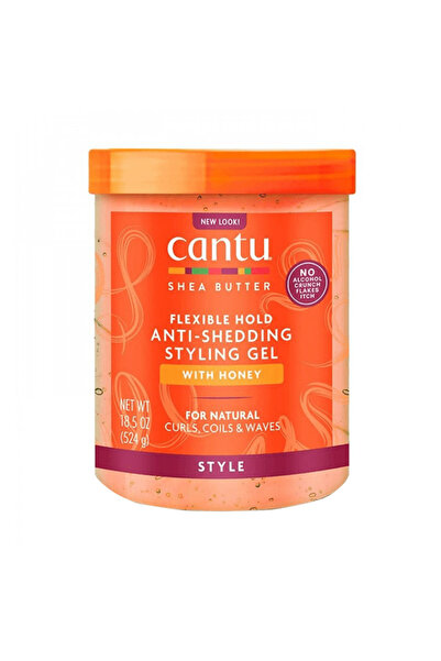 Cantu جل تصفيف الشعر بزبدة الشيا مع العسل، لتثبيت الشعر ومنع تساقطه - 524 جم
