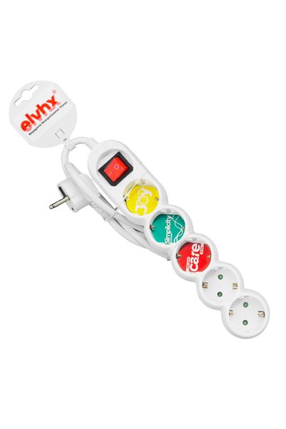 Elvhx ELP11501 |   ELP11501 |   Πολύπριζο 5 θέσεων x16Α + Καλώδιο 1.4μ 3G 1.5...