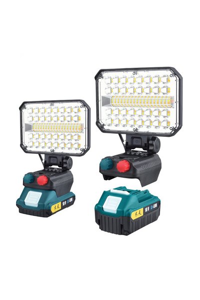 Andowl Επαναφορτιζόμενος προβολέας εργασίας LED 48V 4200lm με ρύθμιση φωτεινό...
