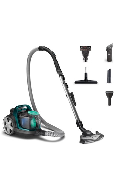 Philips Ηλεκτρική σκούπα 900W με κάδο 1.5lt μαύρο / σκούρο μπλε FC9556/09