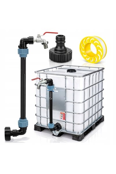 Azaris ADAPTOR PENTRU ROBINET MAUSERA CU GÂT DE LEBĂDĂ, FILET IBC S60 x 6 3/4