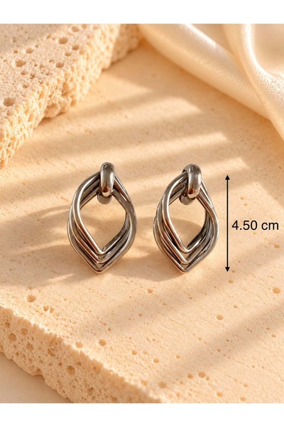 ACAR TAKI Silver Color Design Earrings Acr9709