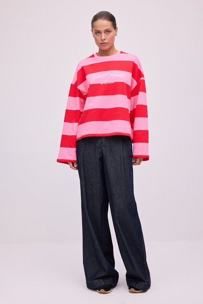 Touché Privé Striped Basic Sweatshirt