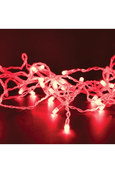 Aca Light 100 ΦΩΤΑ LED ΣΕΙΡΑΣ ΚΟΚΚΙΝΑ ΜΕ ΛΑΣΤΙΧΕΝΙΑ ΜΟΝΤΕΡΝΑΣΙΜΗ ΣΤΗΝ ΑΠΟΣΤΟΛ...