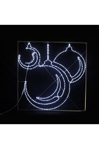 Aca Light ΧΡΙΣΤΟΥΓΕΝΝΙΑΤΙΚΟ ΣΤΟΛΙΔΙ ΜΠΑΛΑ ΣΤΥΛΟ 414 LED ΨΥΧΡΟ ΛΕΥΚΟ ΜΟΝΟΚΑΝΑΛ...
