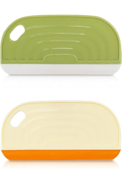 Tazweeq 2 Pcs Silicone Sink Squeegees, Green & Cream Mini Squeegees for Glass...