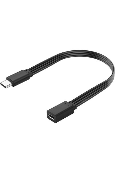 Generic محول كابل USB-C إلى Micro USB، محول قصير من النوع C ذكر إلى Micro USB...