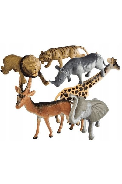 Hipo Animale sălbatice 12cm 6 bucăți HSH060