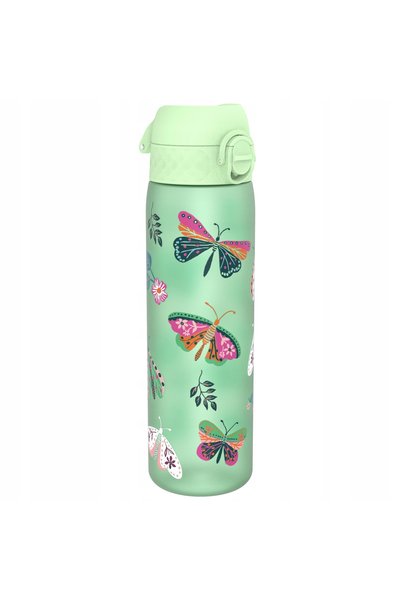 Ion8 Sticlă de apă cu fluturi sălbatici 500ml, etanșă, fără BPA